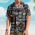 Nu Metal Band Logos Hawaiian Shirt - Unisex Alternative Metal Black Summer Rock Concert Shirt