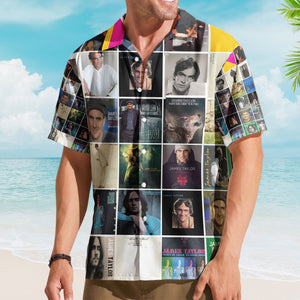 James Taylor Album Collage Hawaiian Shirt – Classic Folk Music Fan Shirt