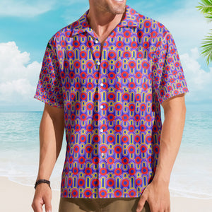 Phish Vegas Donuts Unisex Hawaiian Shirt – Retro Geometric Hawaiian Button-Up Shirt