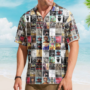 My Chemical Romance Album Cover Collage Hawaiian Shirt - Unisex Pop Punk Music Summer Button Up