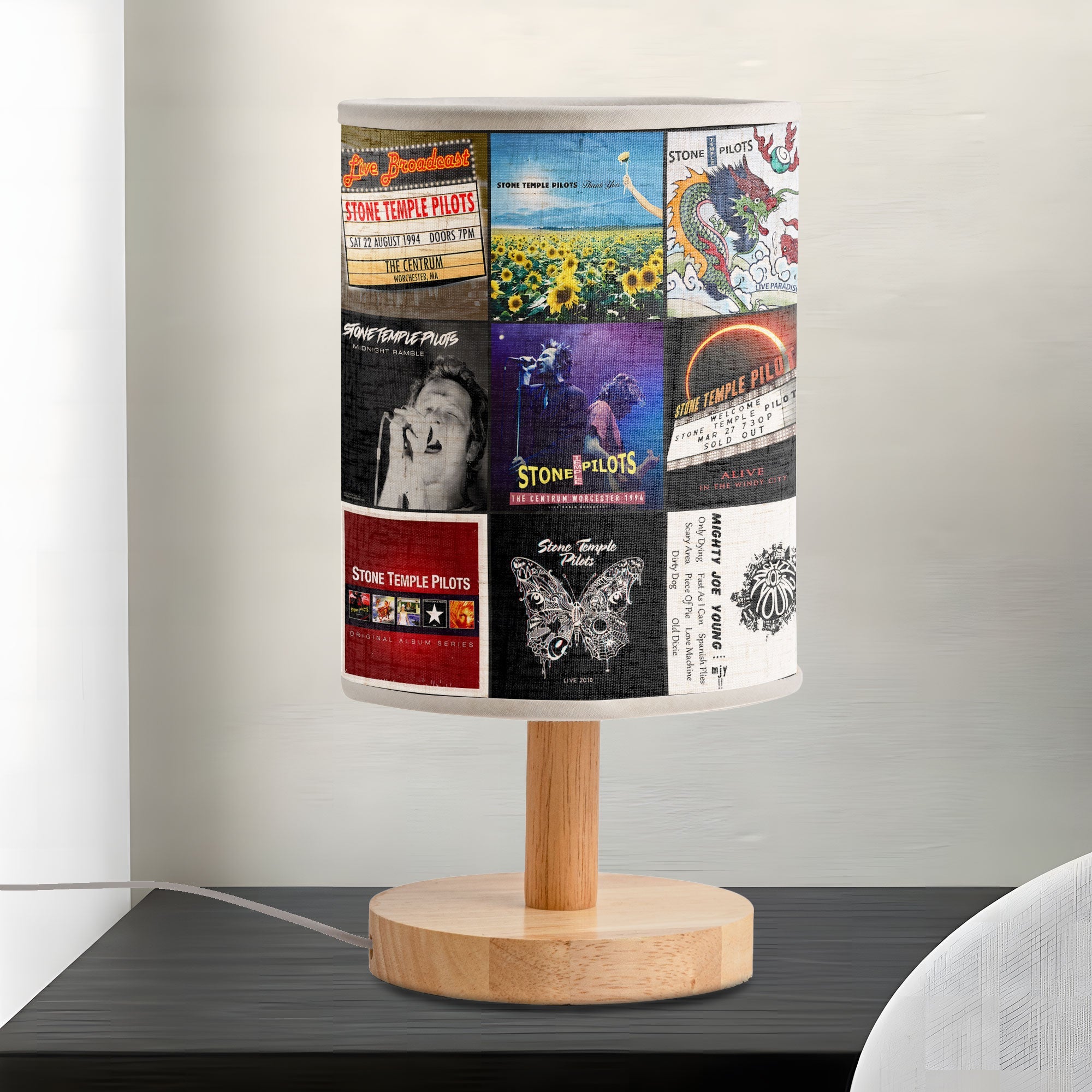 Stone Temple Pilots Fabric Lamp 90s Rock Spirit