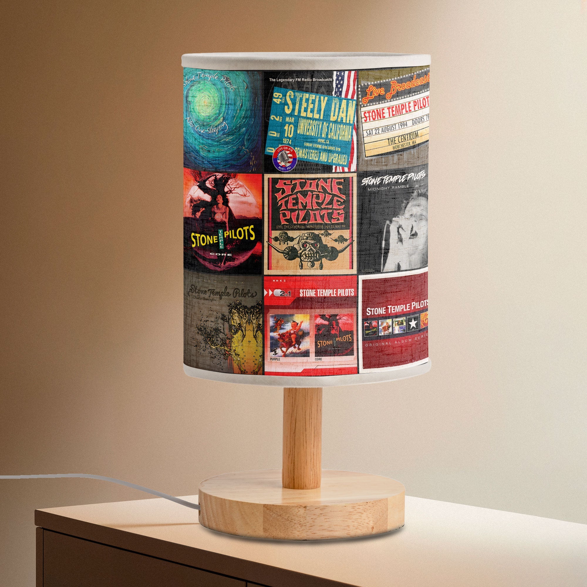 Stone Temple Pilots Fabric Lamp 90s Rock Spirit