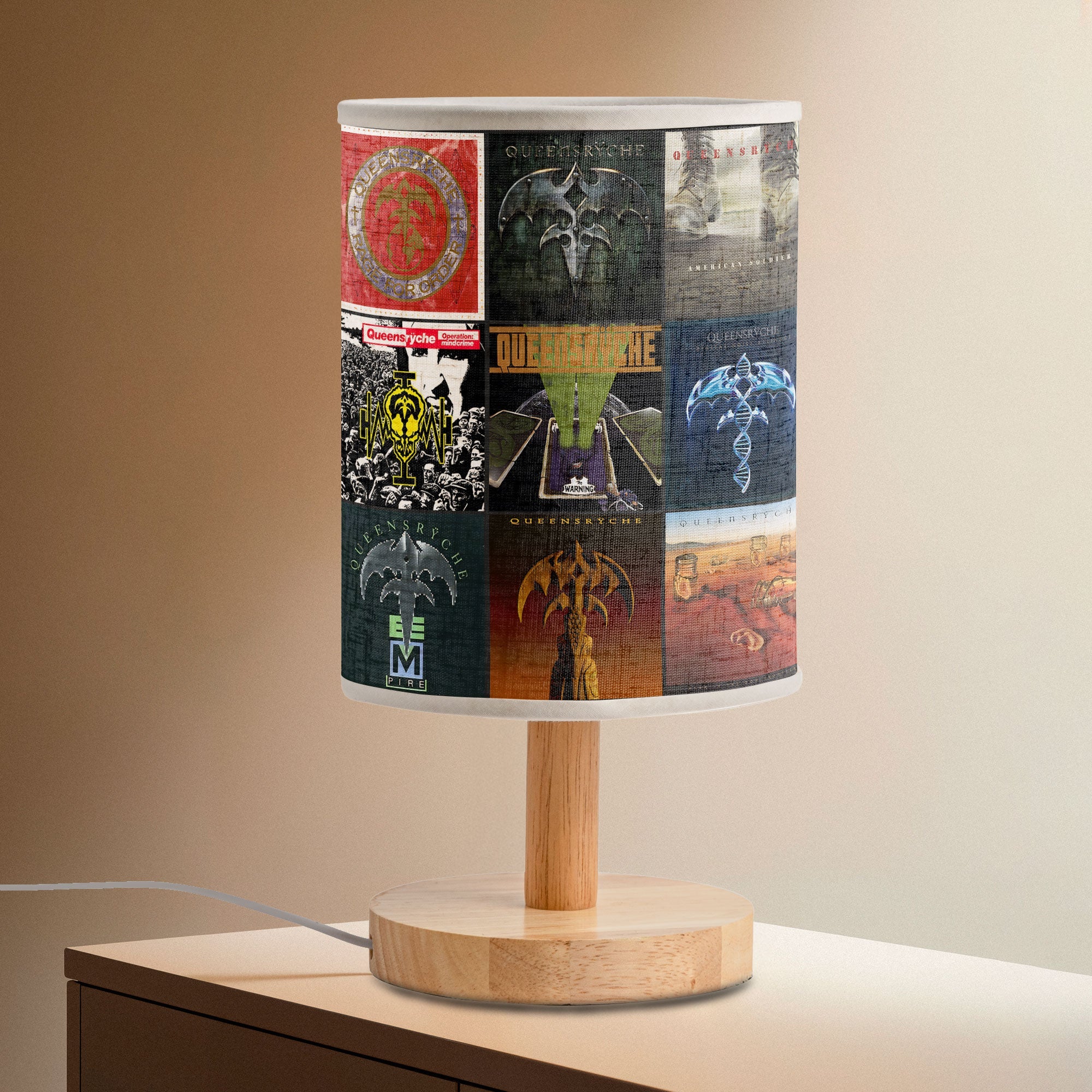 Queensrÿche Fabric Lamp Progressive Metal Album Art Collection