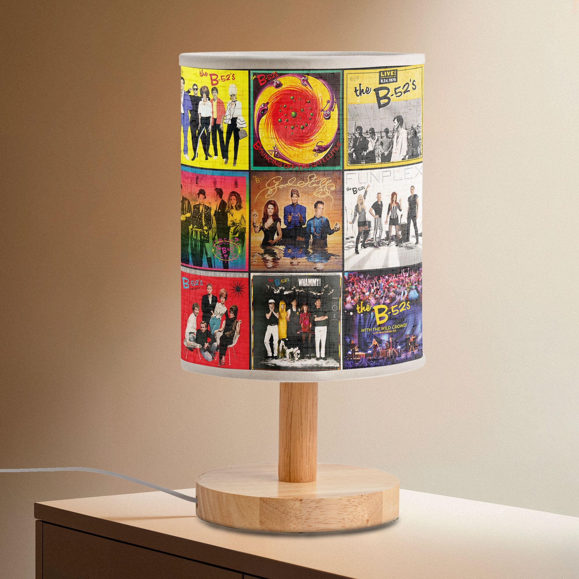 The B-52’s Album Cover Lamp Retro Pop Party Nostalgia Decor