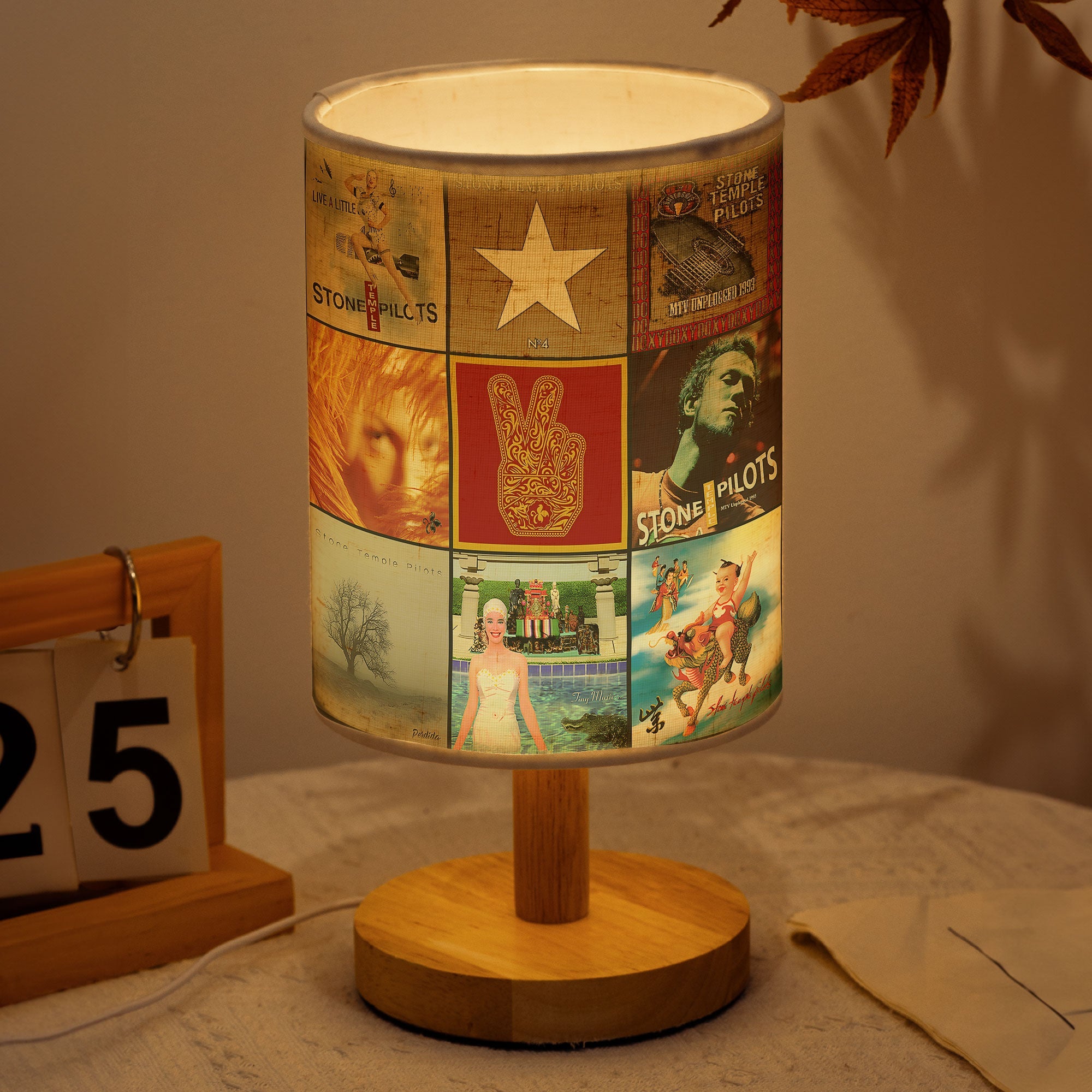 Stone Temple Pilots Fabric Lamp 90s Rock Spirit