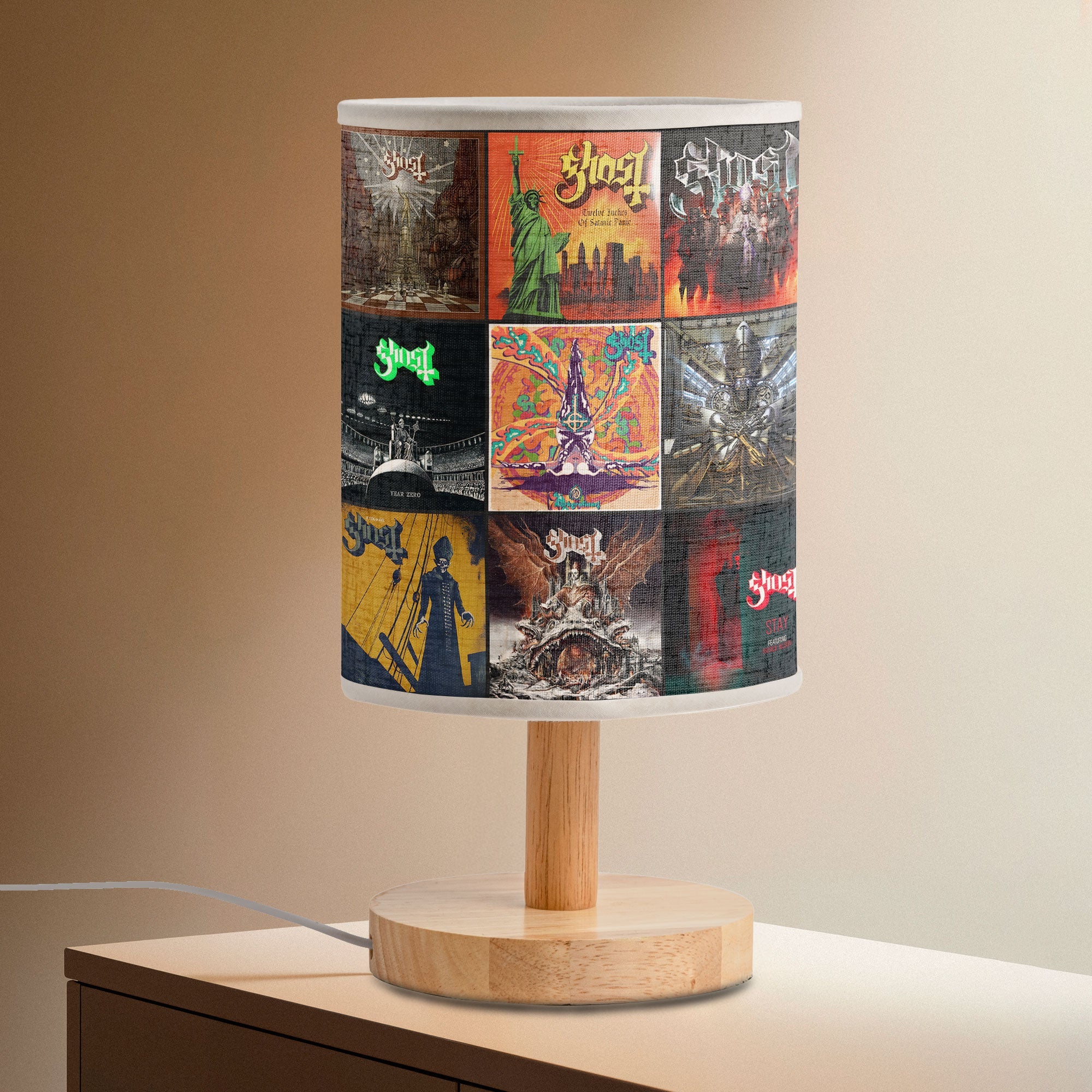 Ghost Fabric Lamp Haunting Album Art Collection