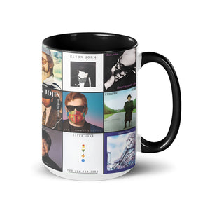 Elton John Album Art Accent Mug A Sip of Timeless Hits