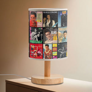 King of Rock Elvis Presley Album Art Fabric Lamp