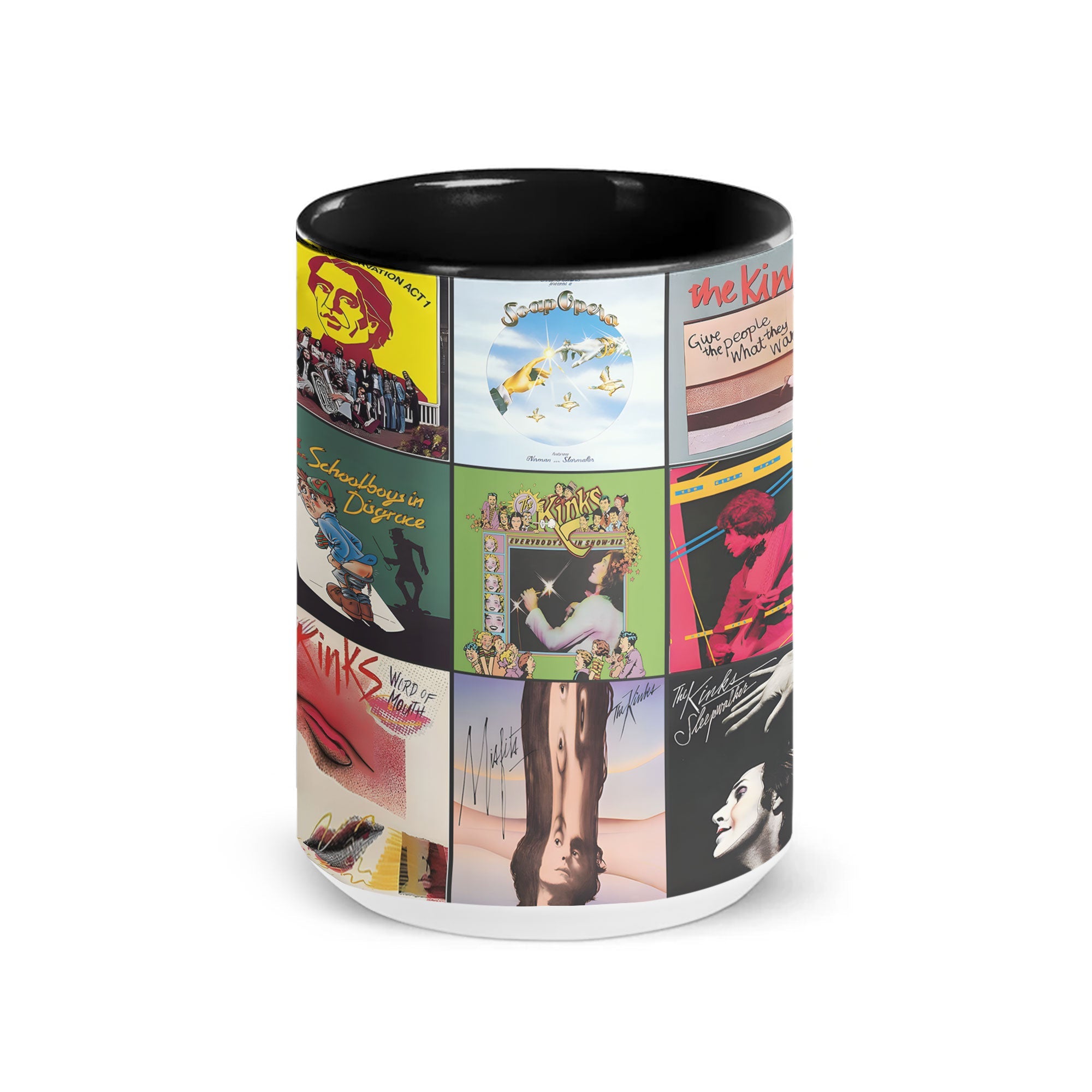 The Kinks Accent Mug British Rock Legends Album Art Collection
