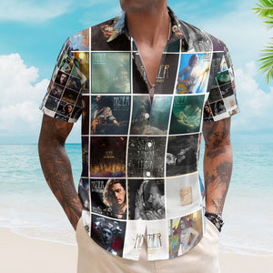 Hozier Hawaiian Shirt – Artistic Album Collage Indie Folk Style