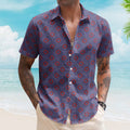 Phish Summer Donuts Unisex Hawaiian Shirt – Retro Geometric Hawaiian Button-Up Shirt