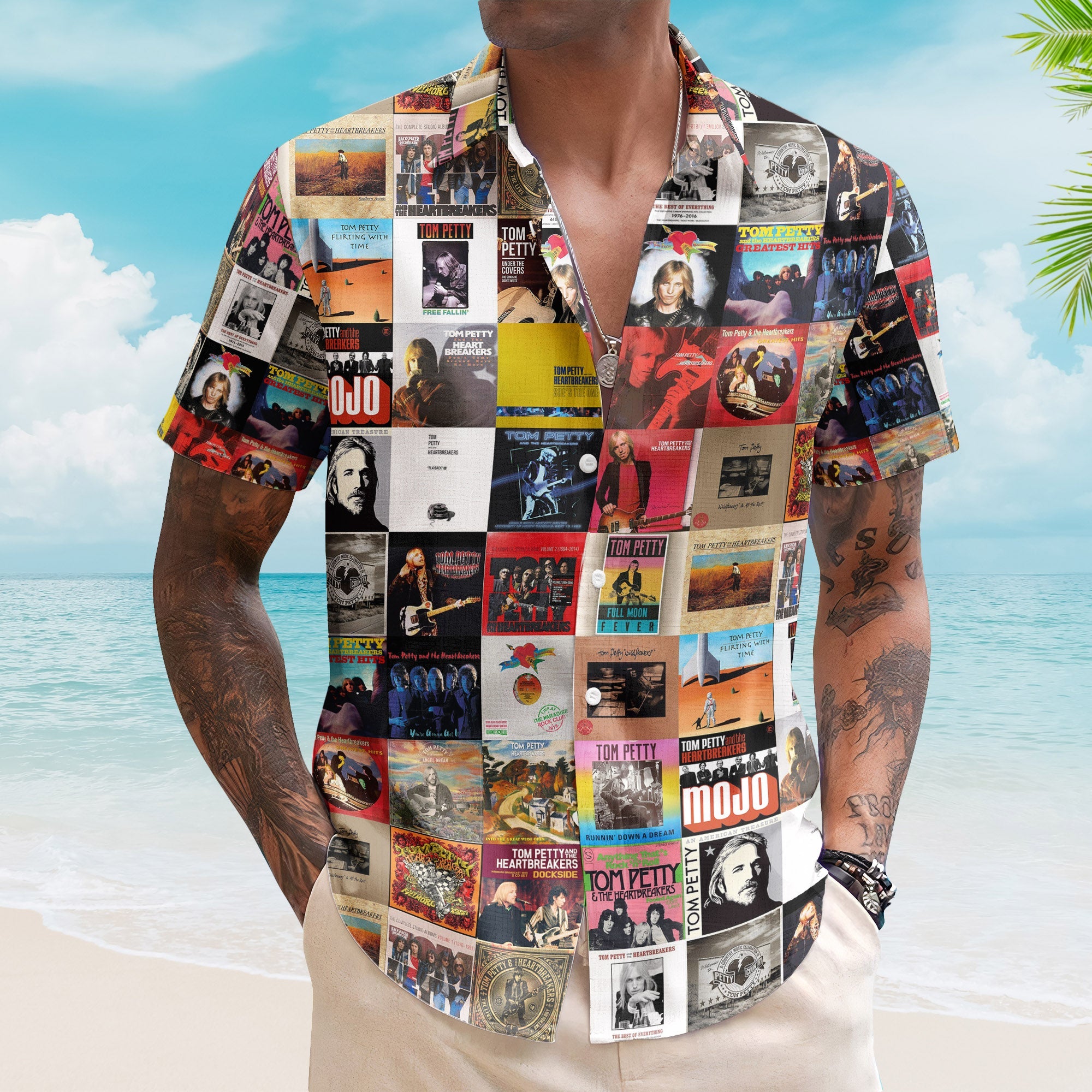Tom Petty And The Heartbreakers Hawaiian Shirt - Unisex Retro Music Album Art Inspired Unisex Shirt