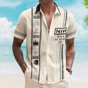 Nine Inch Nails Luxury Design Hawaiian Shirt – Alternative Rock Inspired Hawaiian Shirt