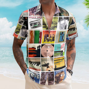 Steely Dan Album Collage Hawaiian Shirt – Rock Music Band Fan Shirt