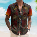 Guns N Roses Gothic Stained Glass Hawaiian Shirt - Unisex Slash Axl Rose Concert Button Up