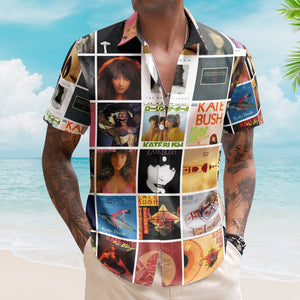 Kate Bush Album Collage Hawaiian Shirt – Pop Rock Fan Shirt