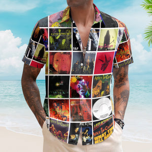 Alice in Chains Album Collage Hawaiian Shirt – Rock Music Fan Shirt