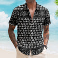 Led Zeppelin ZoSo Monogram Hawaiian Shirt – Unisex Swan Song Angel Graphic Collage Button Up