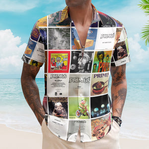 Primus Album Collage Hawaiian Shirt – Rock Music Band Fan Shirt