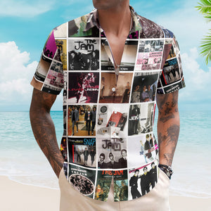 The Jam Album Collage Hawaiian Shirt – Rock Music Band Fan Shirt