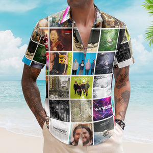 Weezer Album Collage Hawaiian Shirt – Rock Music Band Fan Shirt
