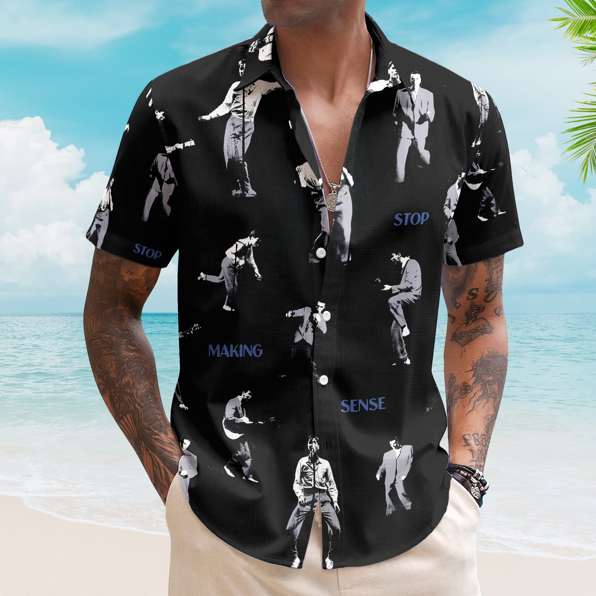 Stop Making Sense Talking Heads David Byrne Hawaiian Shirt – Retro Music Inspired Aloha Shirt