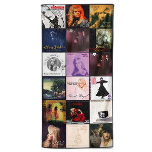 Stevie Nicks 1 Beach Towel Album Cover Collage Classic Rock Towel