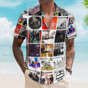 Beastie Boys Nostalgia Collage Hawaiian Shirt – Old School Hip-Hop Memories Gift