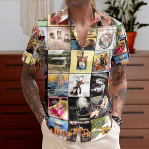 Dolly Parton Nostalgia Collage Hawaiian Shirt – Vintage Country Memories Gift
