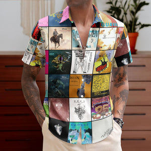 Ween Hawaiian Shirt – Album Cover Collage Alternative Rock Summer Button Up