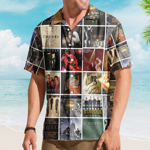 Creed Album Collage Hawaiian Shirt – Rock Music Band Fan Shirt
