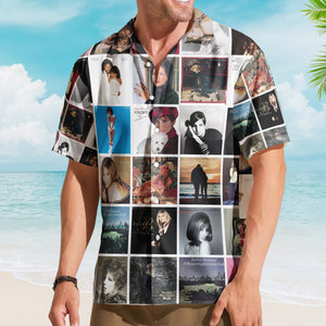 Barbra Streisand Album Collage Hawaiian Shirt – Pop Music Fan Shirt