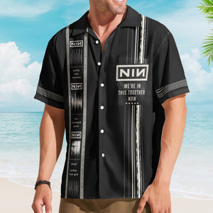 Nine Inch Nails Luxury Design Hawaiian Shirt – Industrial Rock Inspired Hawaiian Shirt