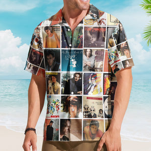 Rick Springfield Album Collage Hawaiian Shirt – Pop Rock Music Fan Shirt