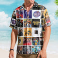 Bee Gees Album Collage Hawaiian Shirt – Rock Music Band Fan Shirt