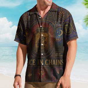 Alice In Chains Hawaiian Shirt - Unisex Retro Jar Of Flies Cathedral Window Button Up