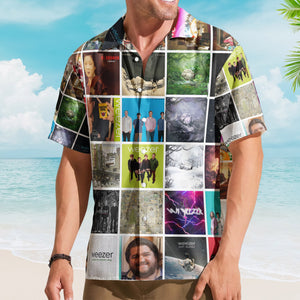 Weezer Album Collage Hawaiian Shirt – Rock Music Band Fan Shirt