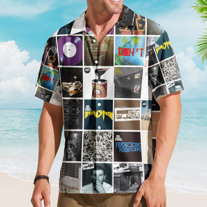 Arctic Monkeys Album Collage Hawaiian Shirt – Rock Music Band Fan Shirt