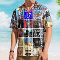 The Rolling Stones Album Collage Hawaiian Shirt – Rock Band Fan Shirt