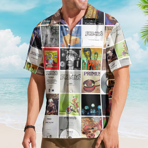Primus Album Collage Hawaiian Shirt – Rock Music Band Fan Shirt