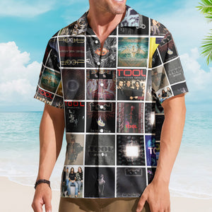Tool Hawaiian Shirt – Album Cover Collage Progressive Metal Summer Button Up