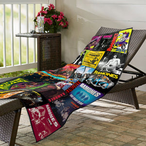 Ramones Beach Towel Album Cover Collage Punk Rock Towel