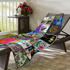 Blink-182 Beach Towel Album Cover Collage Pop Punk Towel