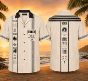 Nine Inch Nails Luxury Design Hawaiian Shirt – Alternative Rock Inspired Hawaiian Shirt