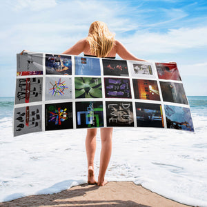 Depeche Mode Beach Towel Album Cover Collage Electronic Rock Towel