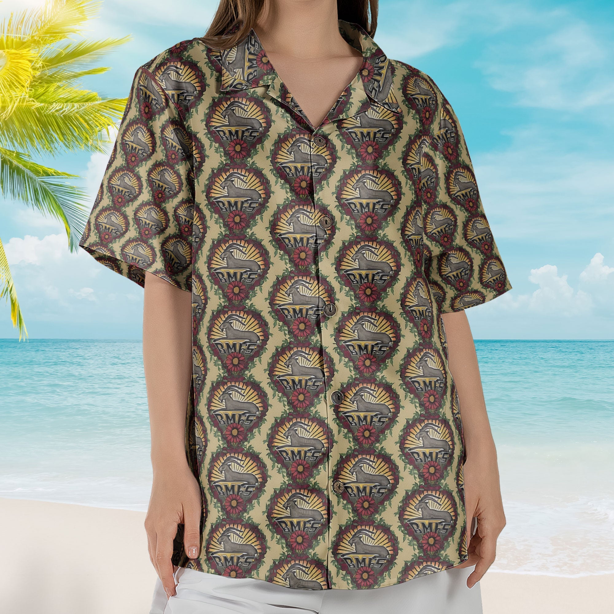 Billy Strings Goats Inspried Hawaiian Shirt – Billy Strings Goats Under the Stars All-Over Print Button-Up