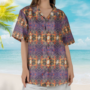 Grateful Dead Inspried Unisex Hawaiian Shirt – Skull & Roses Bolt All-Over Print Button-Up