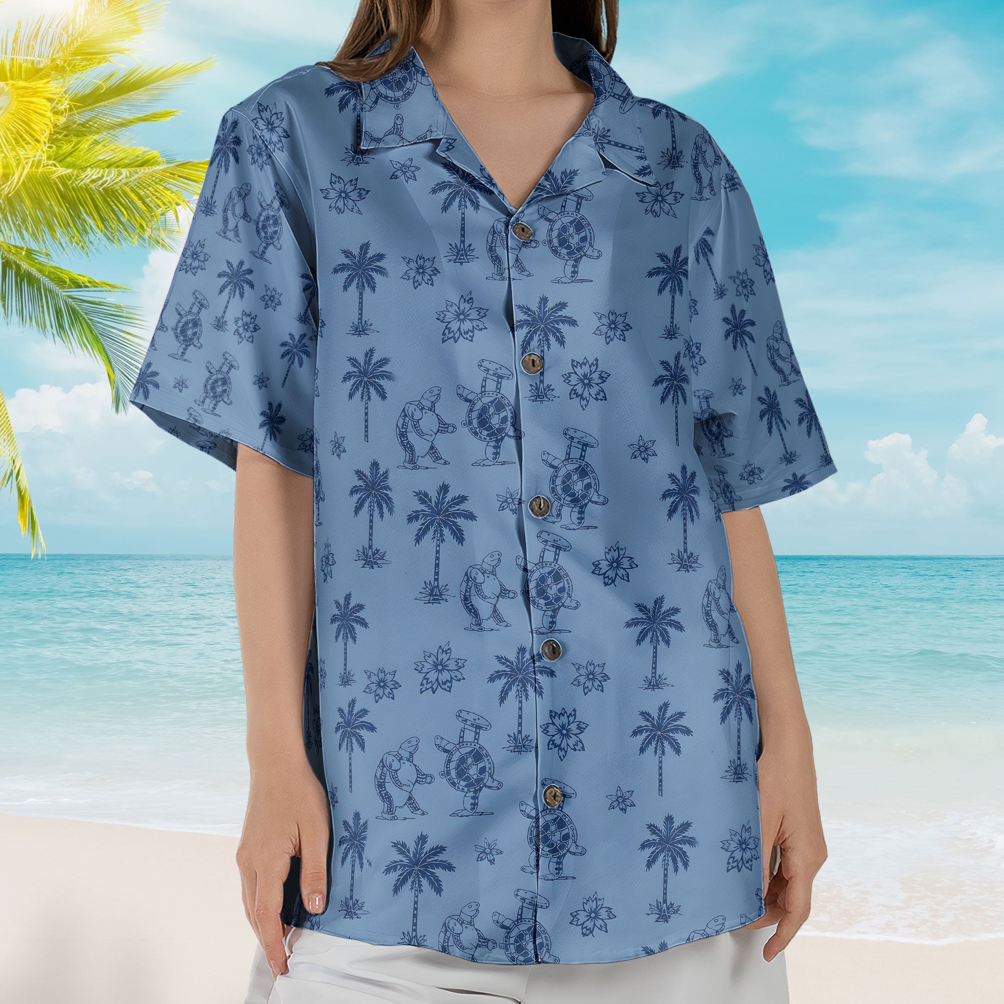 Grateful Dead Accent Hawaiian Shirt – Terrapin Turtles Aloha All-Over Print Button-Up