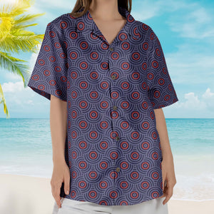 Phish Summer Donuts Unisex Hawaiian Shirt – Retro Geometric Hawaiian Button-Up Shirt