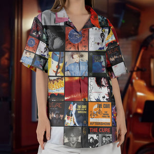 The Cure Hawaiian Shirt – Album Cover Collage Alternative Rock Summer Button Up